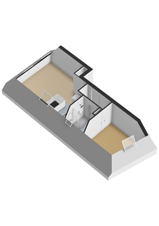 Floorplan - Voorstraat 53A, 2201 HM Noordwijk